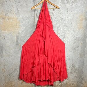 Free People Vibrant Red Dress